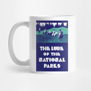 Vintage Travel Poster USA The Lure of the National Parks Mug